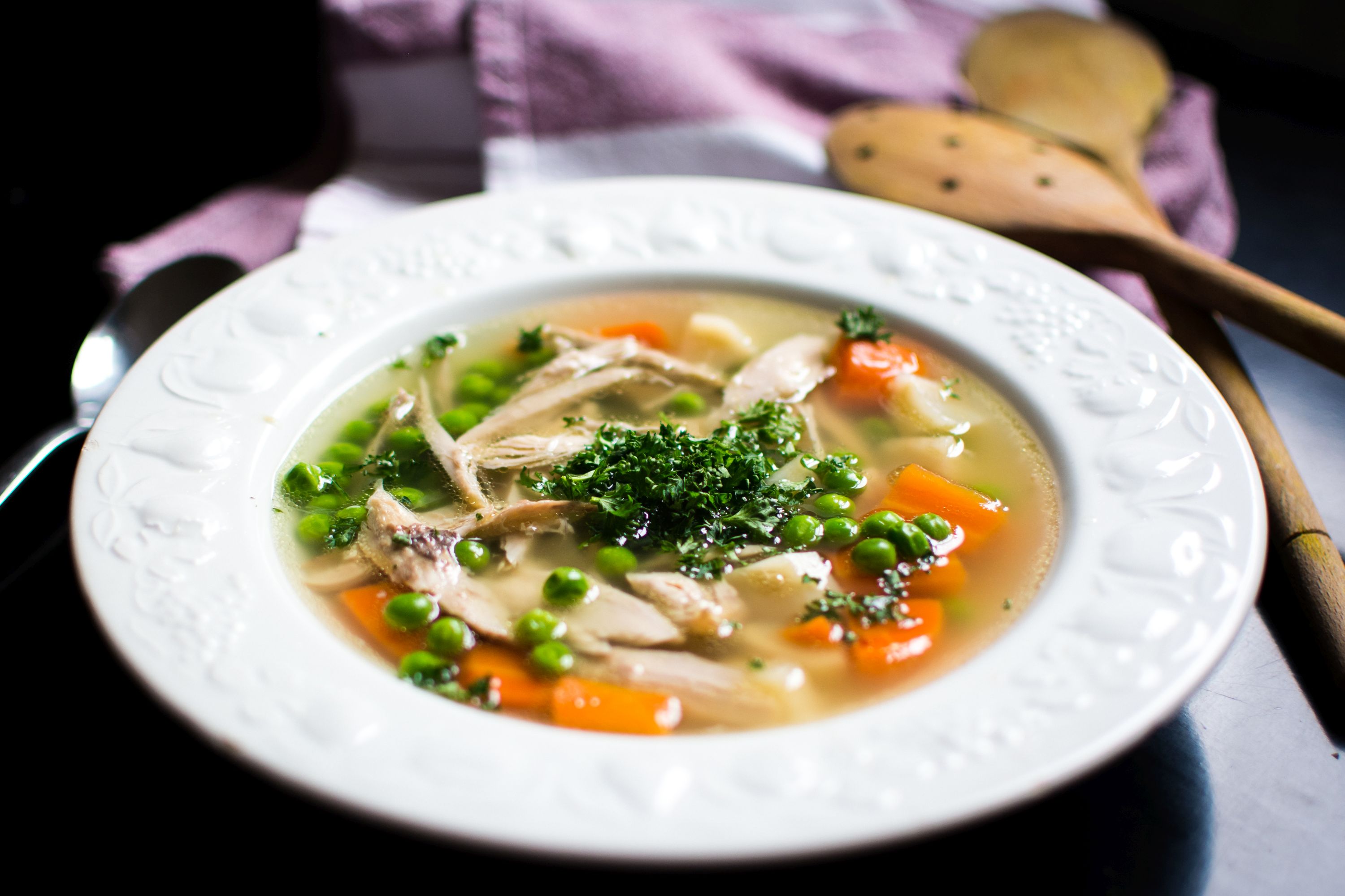 foodiesfeed.com homemade-chicken-broth-with-vegetables